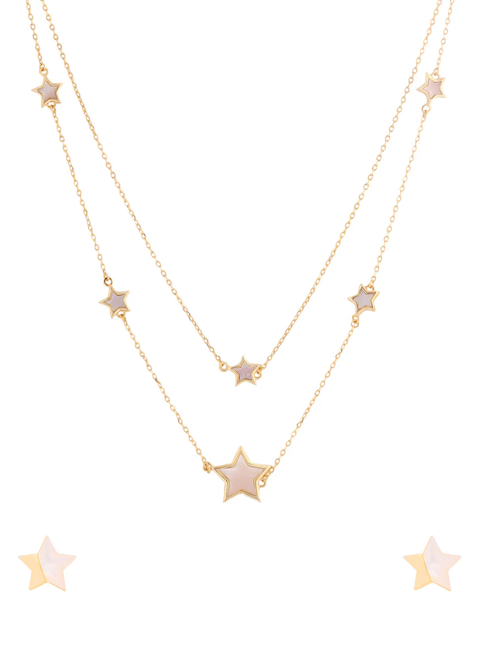 Celestial Mother of Pearl Necklace Set