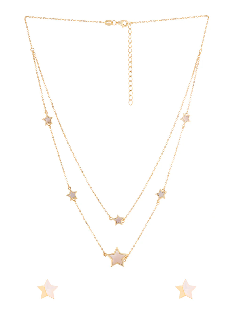 Celestial Mother of Pearl Necklace Set