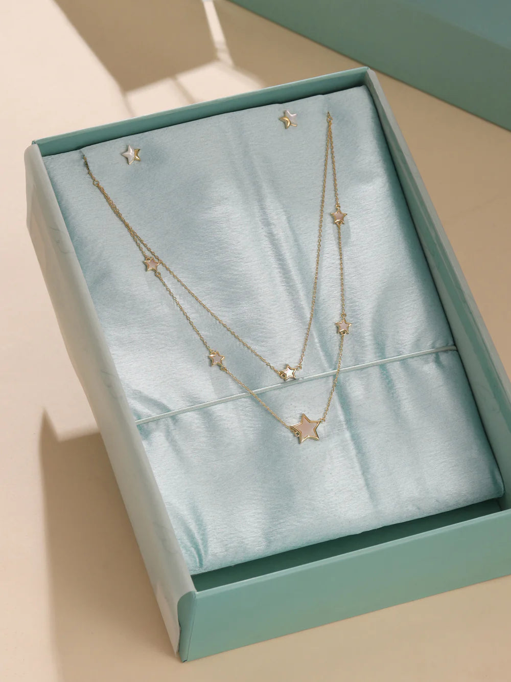 Celestial Mother of Pearl Necklace Set