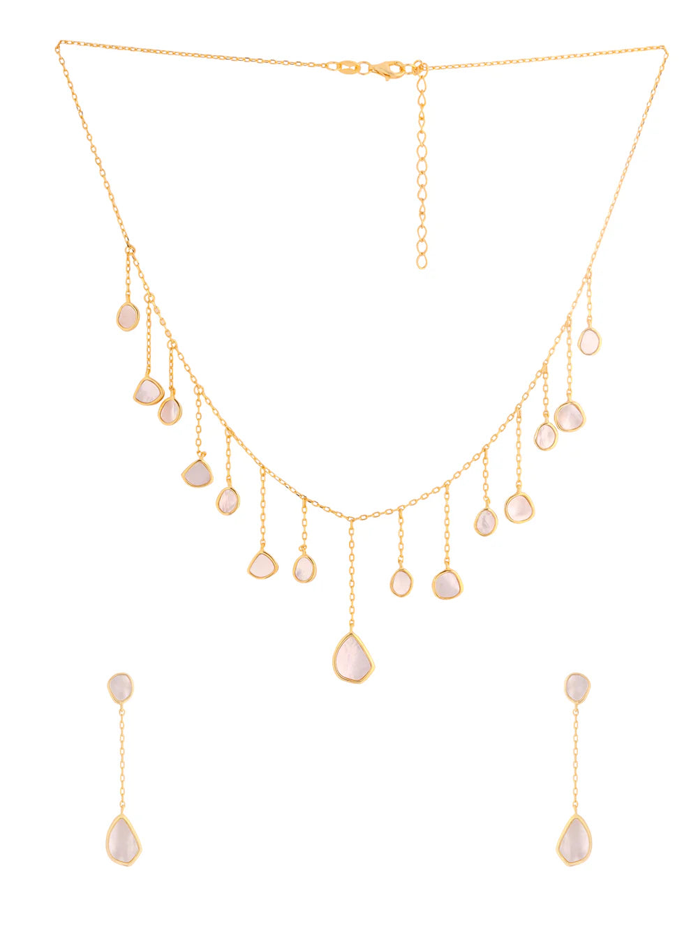 Mother of Pearl Drop Necklace Set