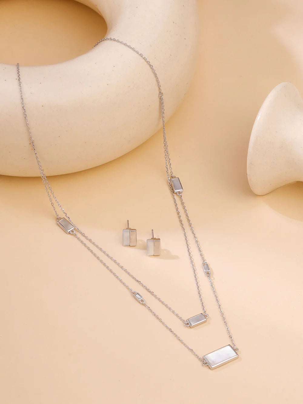 Rectangular Mother of Pearl Set