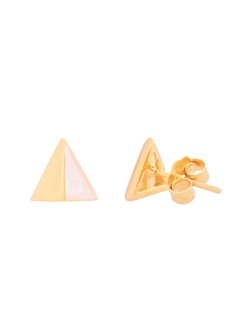 Triangle Mother of Pearl Necklace Set