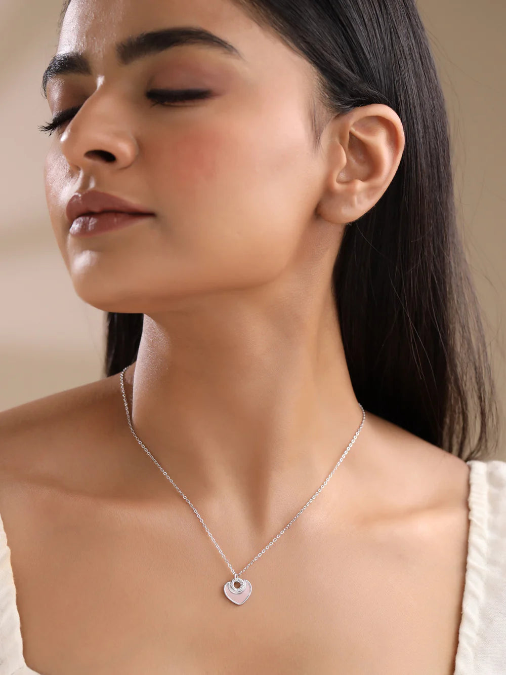PINK HEART PENDANT