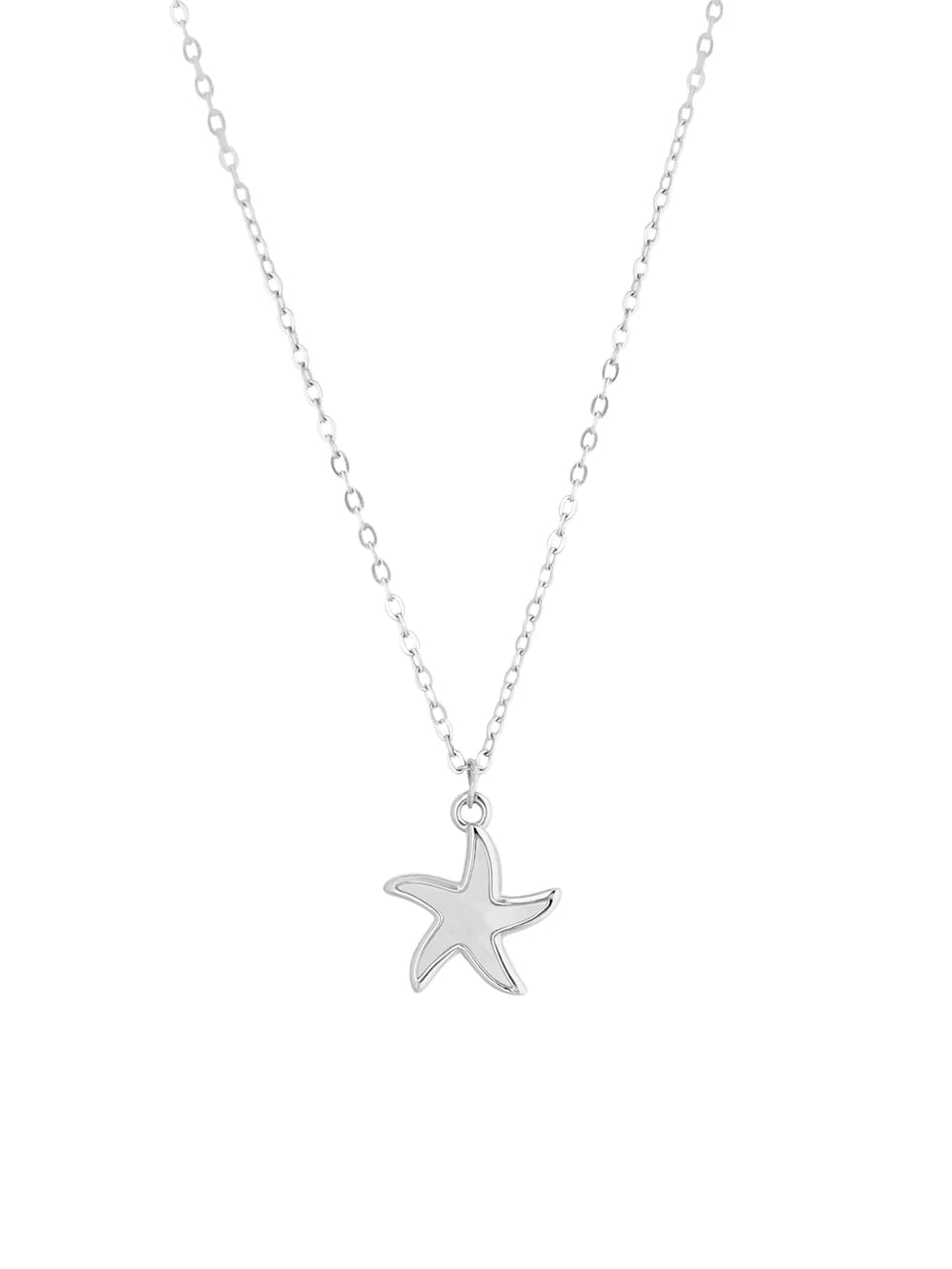 Silver Star Mother Of Pearl Pendant