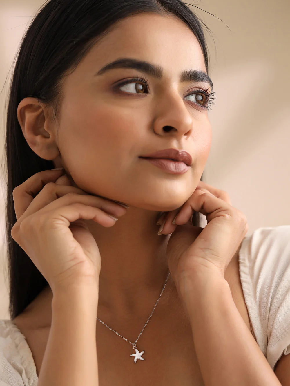 Silver Star Mother Of Pearl Pendant