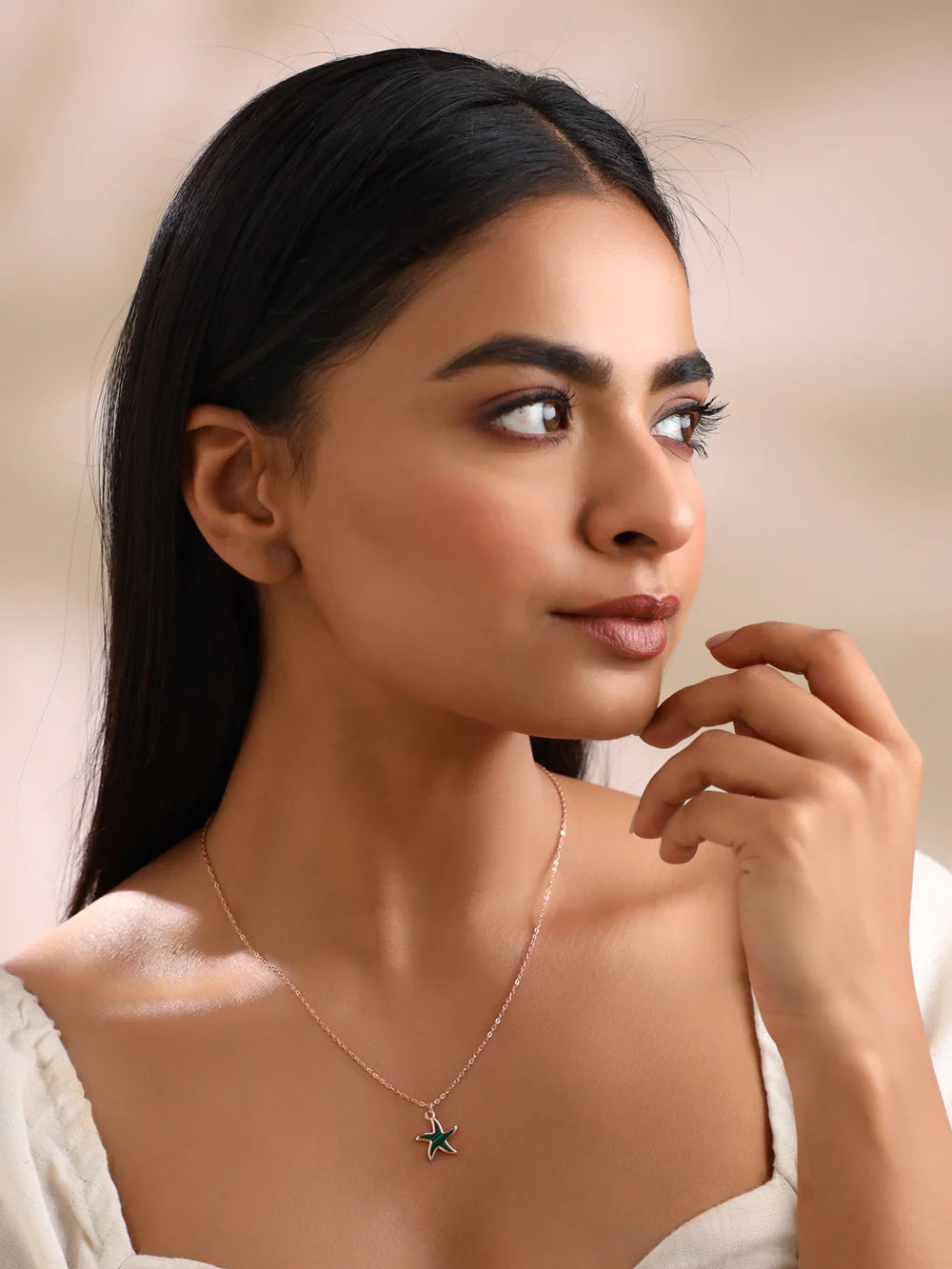 Machalite Star Mother of Pearl Pendant