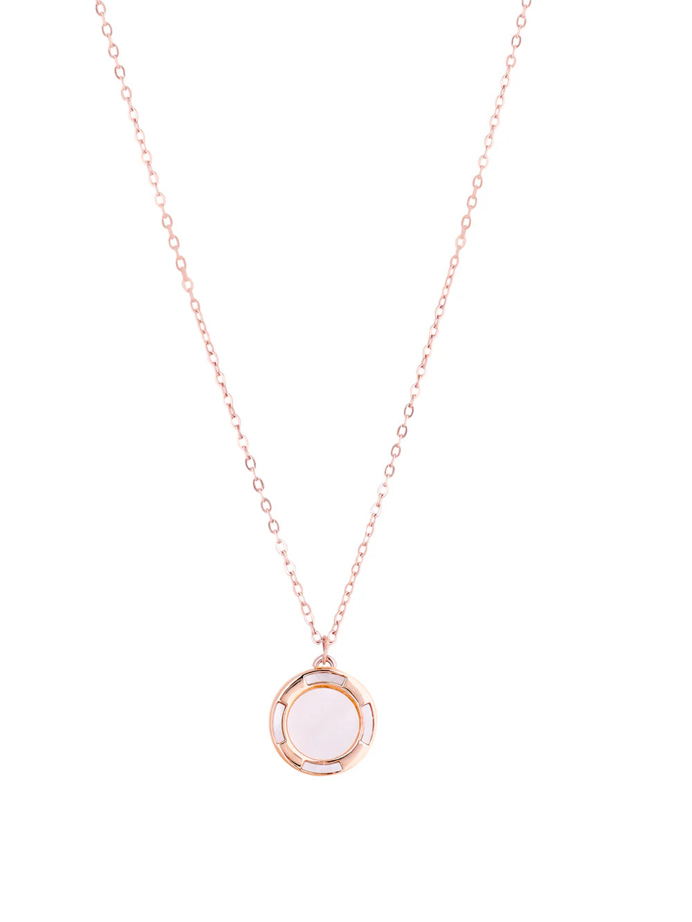 Round Halo Mother of Pearl Pendant