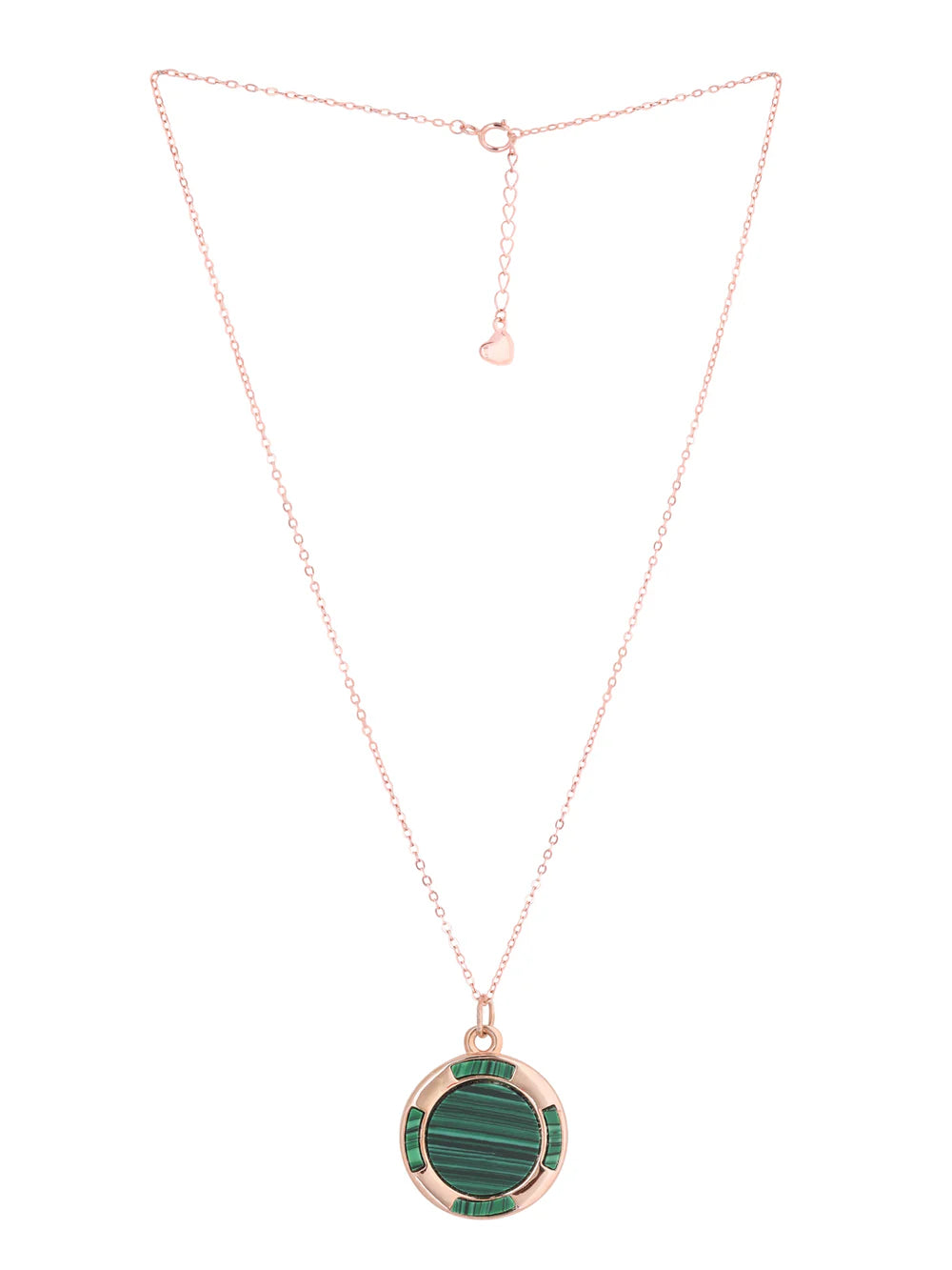 Green Malachite Halo Pendant