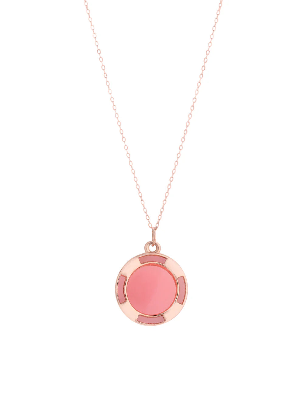 Rose Gold Halo Pendant