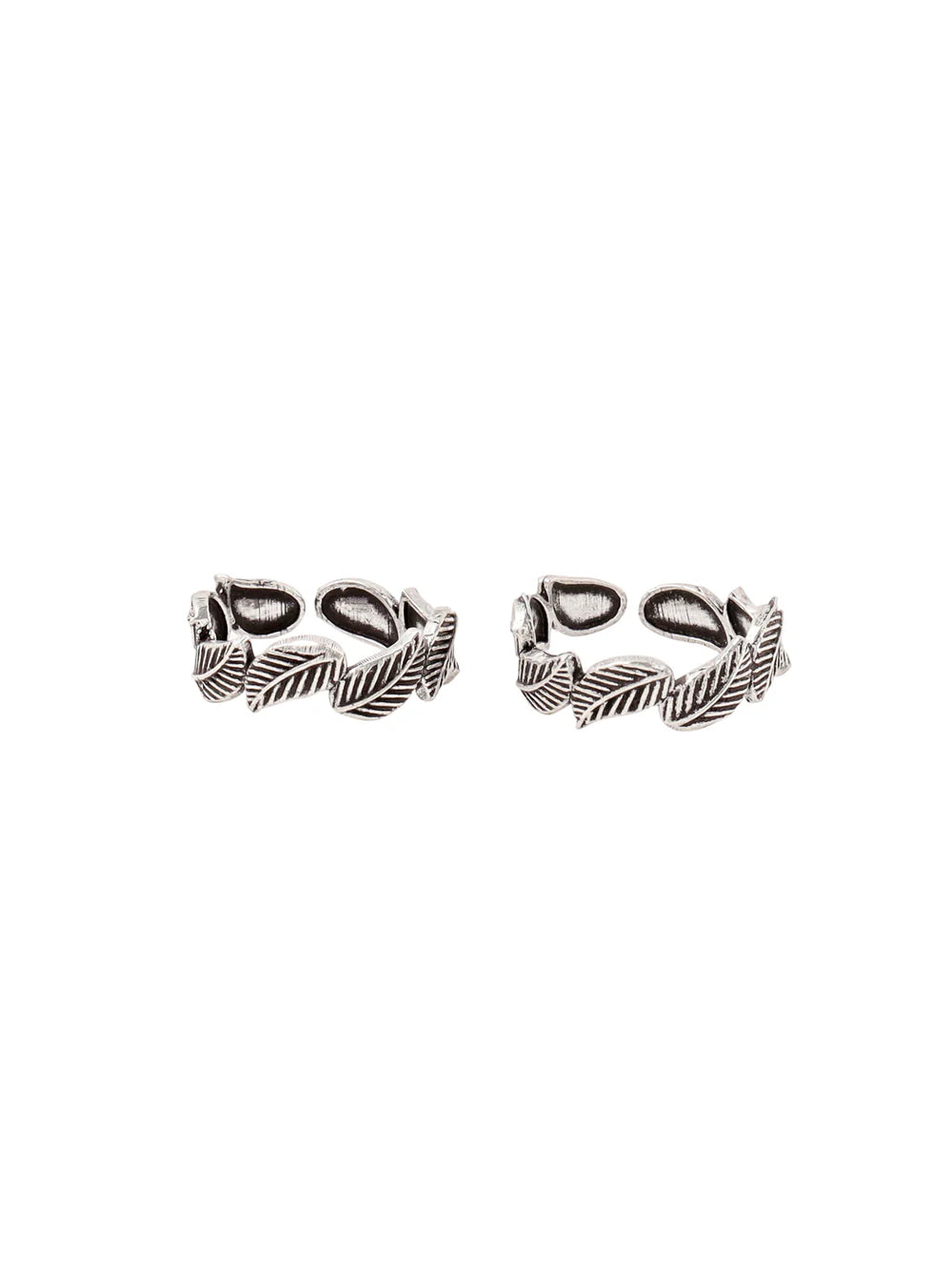Interwoven Leaves Toe Ring