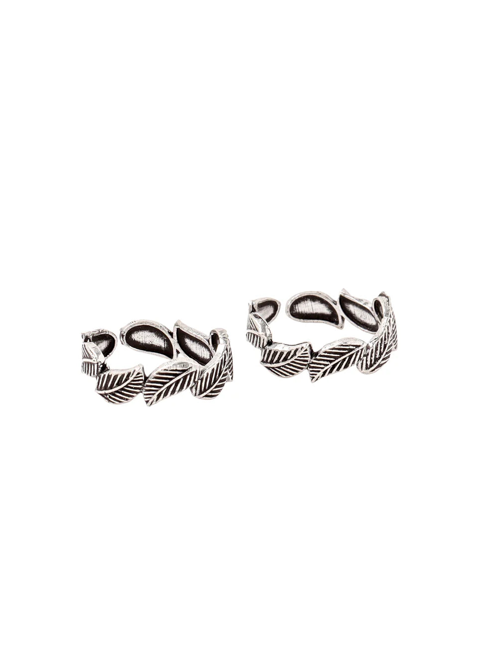 Interwoven Leaves Toe Ring