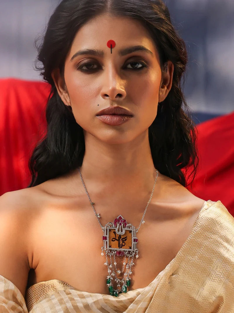Religious Durga Motif Necklace