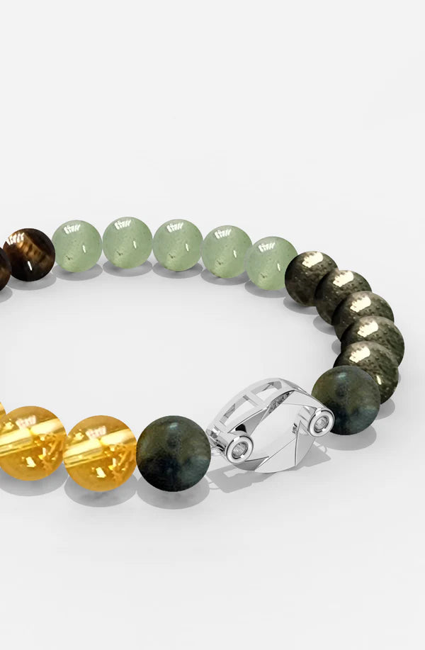 Sterling Silver Cancer Money Magnet Bracelet For Men