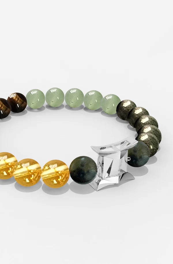 Sterling Silver Gemini Money Magnet Bracelet For Men