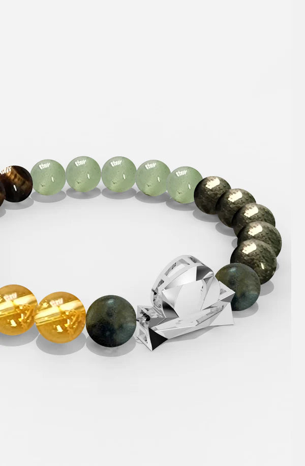 Sterling Silver Libra Money Magnet Bracelet For Men