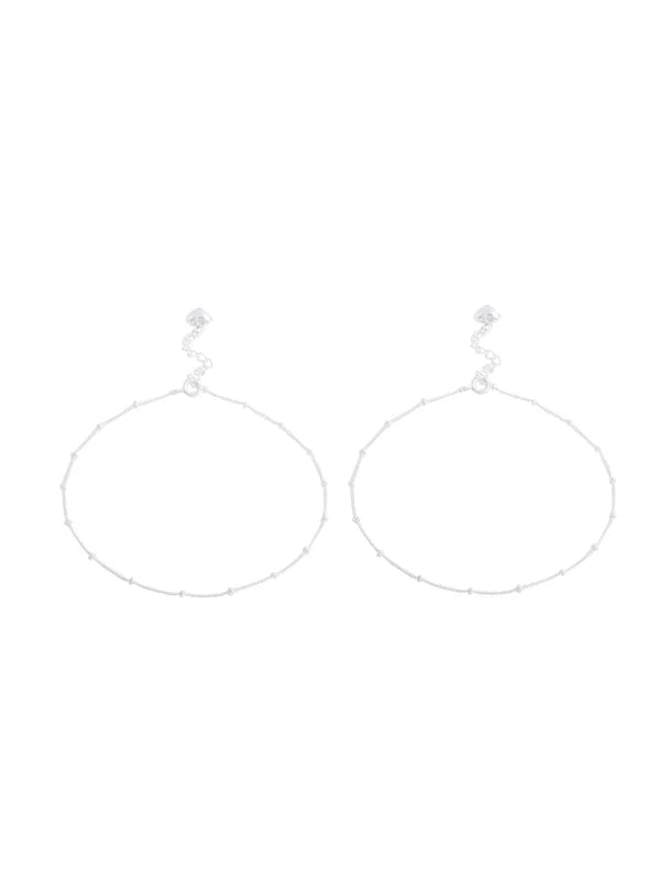 Metal Bead 925 Sterling Silver Anklet For Women