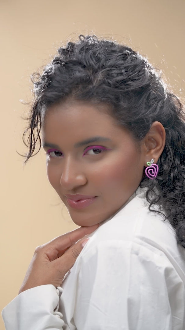 Strawberry Enamel Earrings