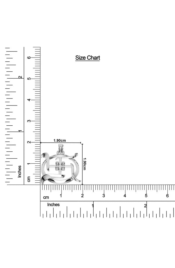 Sterling Silver Divine Swastika Bracelet For Men