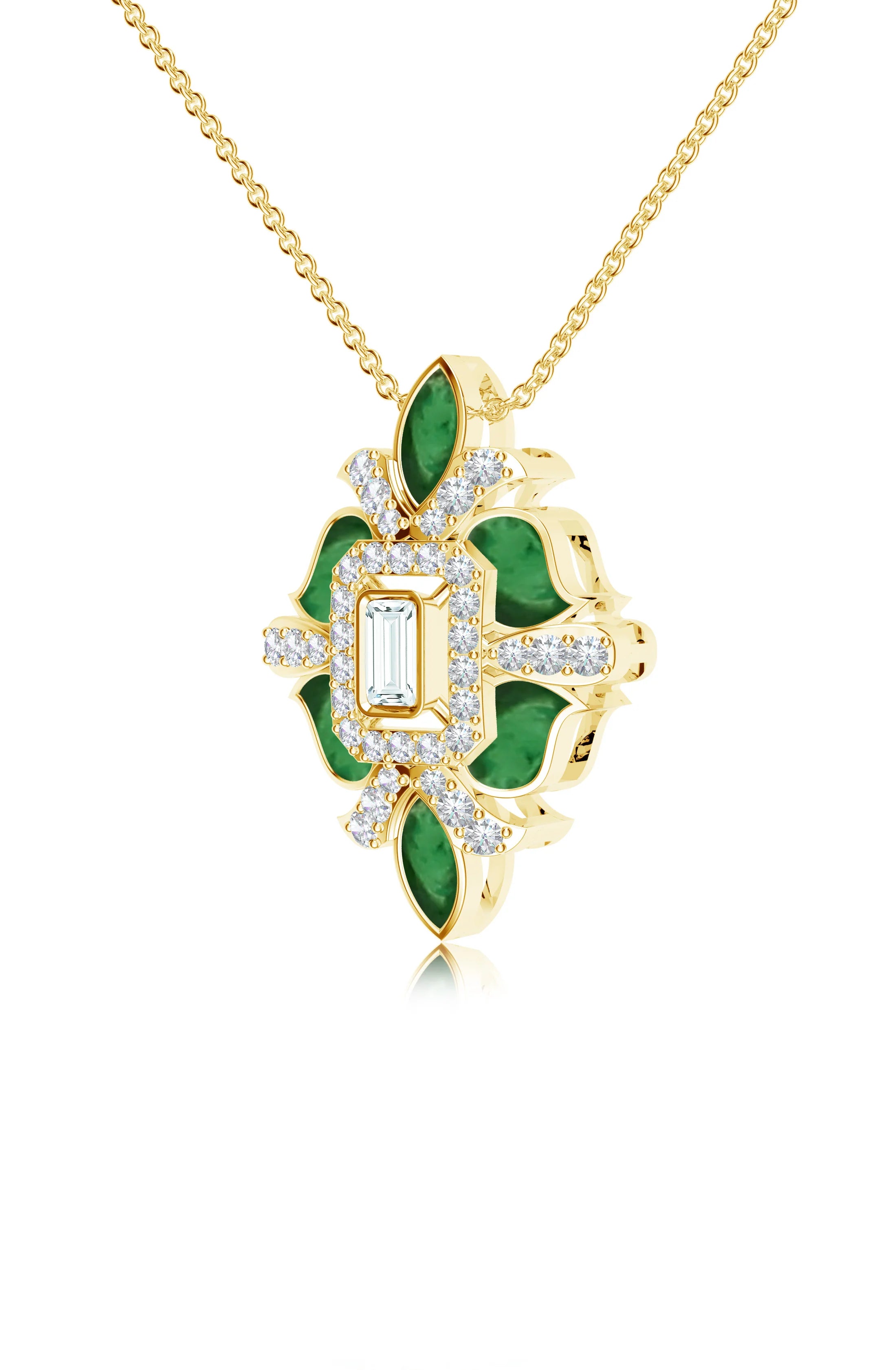 Moissanite 925 Sterling Silver Pendant For Women