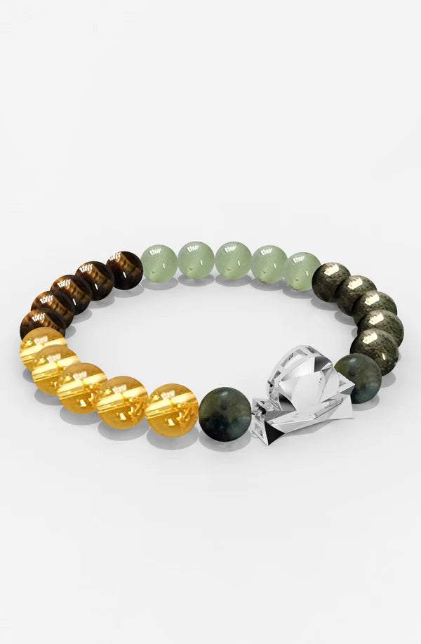 Sterling Silver Libra Money Magnet Bracelet For Men