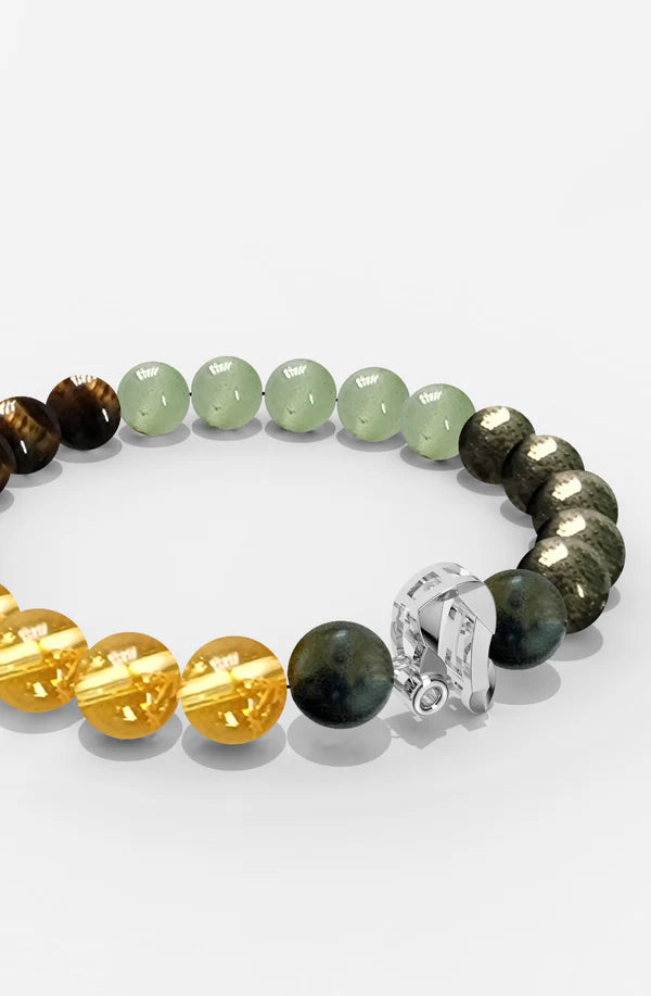 Sterling Silver Leo Money Magnet Bracelet For Men