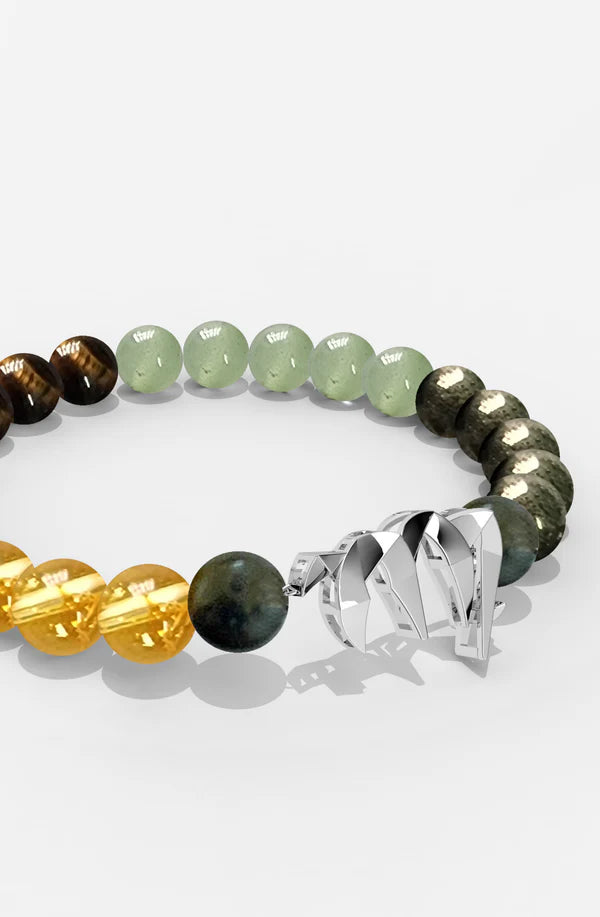 Sterling Silver Virgo Money Magnet Bracelet For Men